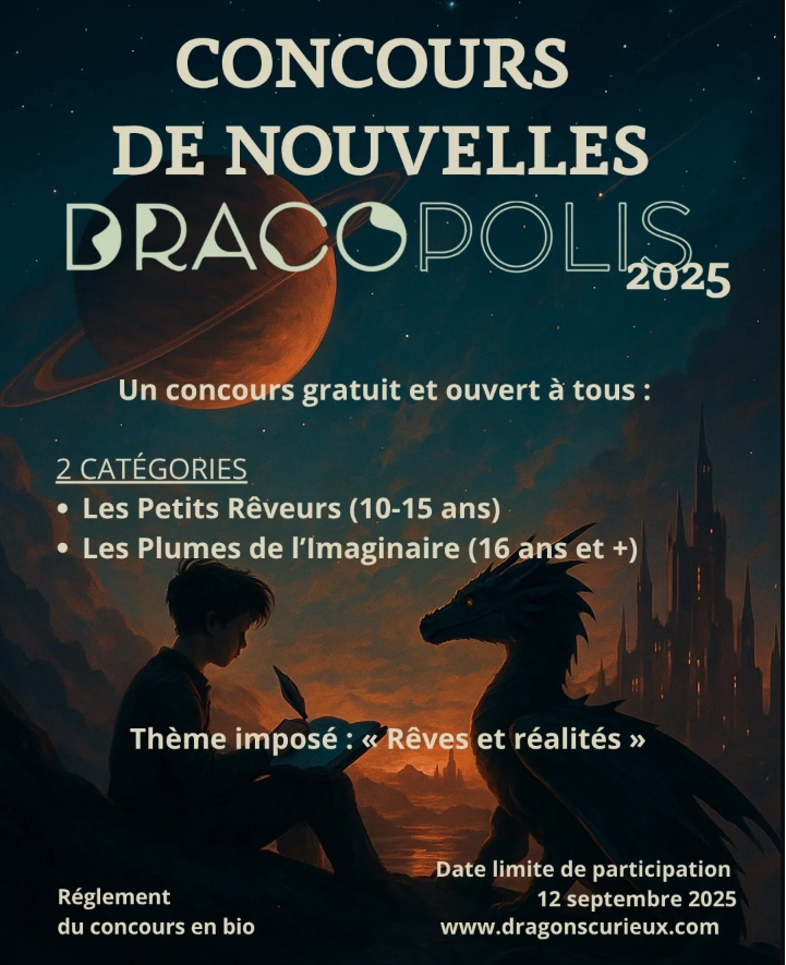 Le nouveau festival Dracopolis lance un concours de nouvelles.